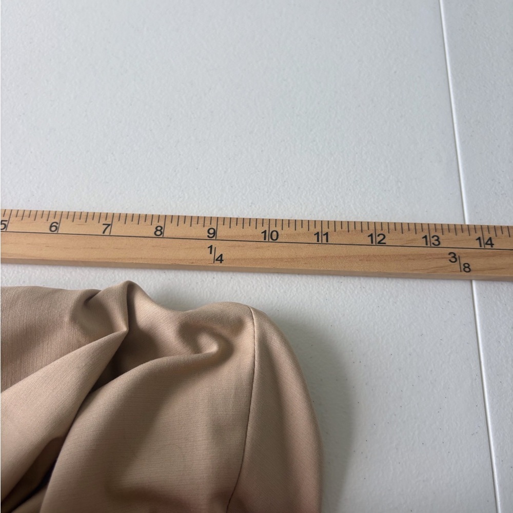 Rafaella Tan Petite Size 10 Pants Ankle Front Zip & Button Career Office Stretch - Picture 10 of 12